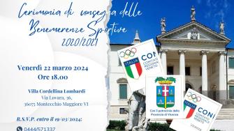 Cerimonia di consegna delle Benemerenze Sportive CONI Vicenza