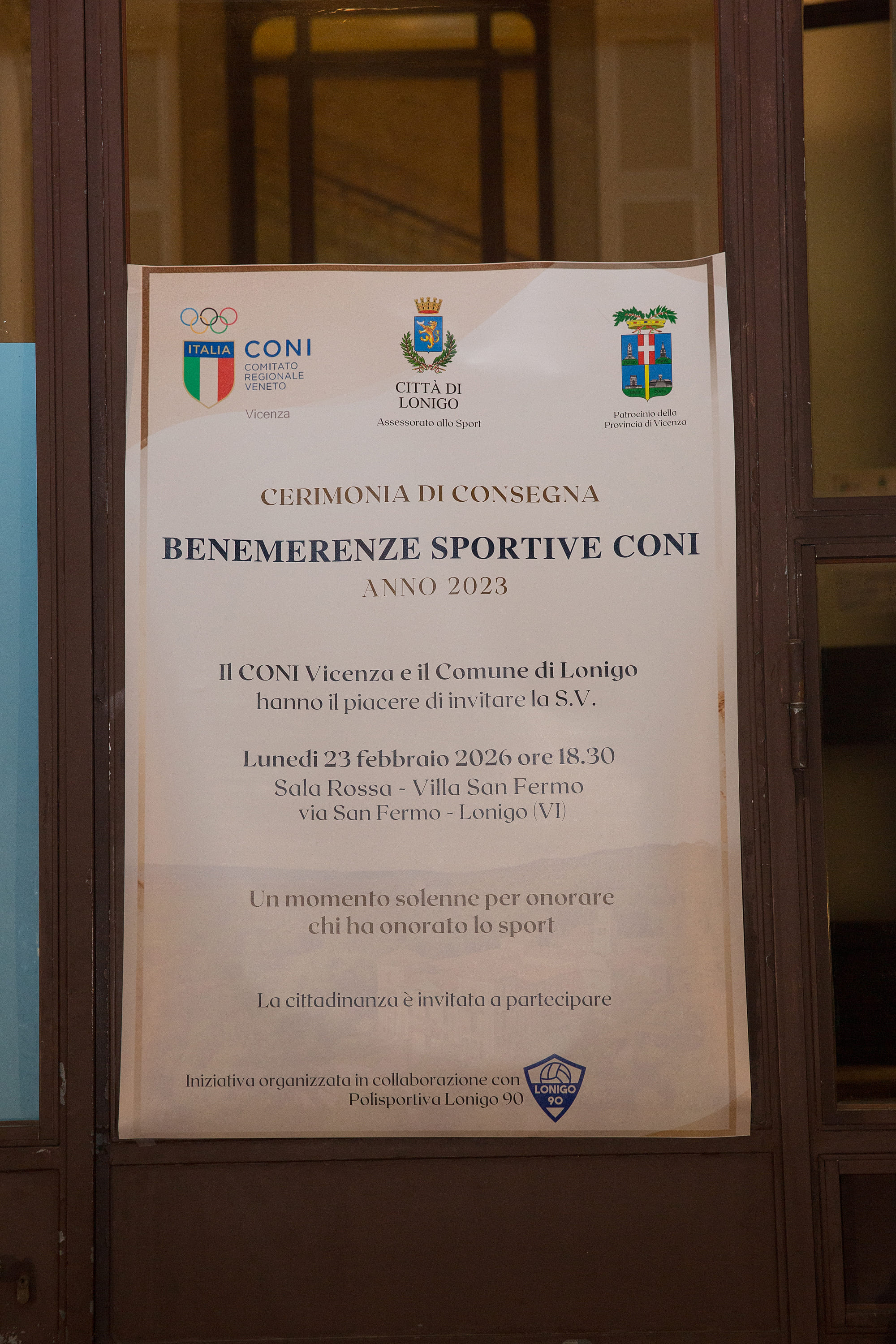 Benemerenze Sportive CONI bronzo - Vicenza